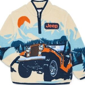 National Parks Rocky Mountains Boys Plush Quarter Zip Sweatshirt